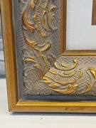 Exquisite framed shadow box diorama of Jewish articles signed by local artist 13x1.75x15...