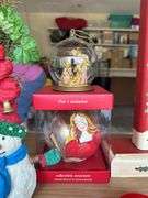 Tote of Christmas decor and box of Christmas glasses (missing Day 2 of 12 days of Christmas)…..see all pics