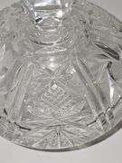 Vintage crystal candy dish. Possibly Royal shell collection. 10.75 in tall. No cracks or chips found.