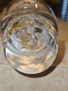 Two(2) beautiful crystal glass perfume bottles w/stoppers...