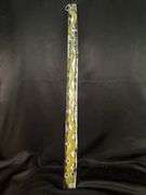 Original signed Mose T long skinny neon green snake Folk Art with signature soda can tab hanger…..1-3/8 x 21-1/2