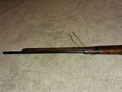 Black powder gun replica/disabled. See all photos.