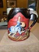 Incredible Early 20th Century Japanese Sumida Gawa 4" Mug in excellent vintage condition...