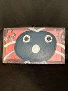 Original signed Mose T blue baby Tiko bird Folk Art with signature soda can tab hanger…..12-1/2 x 7-1/4-