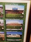 Framed poster SOUTHERN SEC CONFERENCE BATTLEFIELDS 35x24.75 in tall.