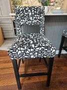 Beautiful Like New Heckman upholstered barstool 20" w x 19" seat d x 16" seat back h x 29" seat h x 44" total h...