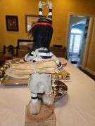 Vintage 18" Kachina Doll "Watermelon Clown" signed by I McB...