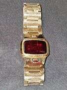 14K gold filled Pulsar digital watch. Nonworking.
