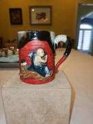 Incredible Early 20th Century Japanese Sumida Gawa 4" Mug in excellent vintage condition...