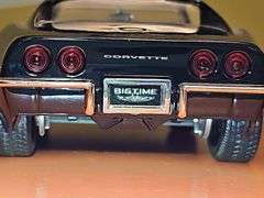 Black 1969 Corvette Stingray ZL1 diecast 1:24 scale.
