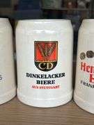 Set of (6) vintage German stoneware beer strings…..5-3/8” tall