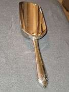 Silver plated ice scoop with "H" monogram