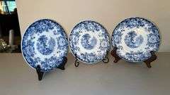 (3) Vintage Allerton’s Kenilworth English 8” Salad Plate…..no chips or cracks…..makers mark on back is blurry, as well as pattern