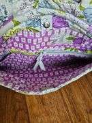 Vera Bradley purple yellow and blue flower laptop bag.