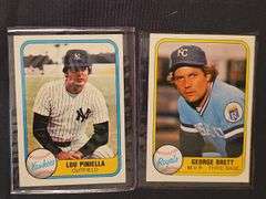 A grouping of baseball cards, mostly from the late 70s and early 80s. See all photos and additional info.