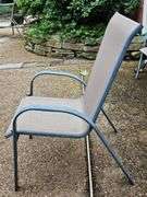Lawn chair with woven back/seat