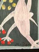 Original signed Mose T white Tiko bird Folk Art with signature soda can tab hanger…..9-3/4 x 13-1/4