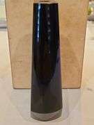 Very unique 5" heavy glass vase w/cobalt blue outside and red core, designed by Pavel Hlava for Egermann...