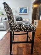 Beautiful Like New Heckman upholstered barstool 20" w x 19" seat d x 16" seat back h x 29" seat h x 44" total h...