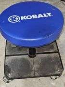 Kobalt adjustable rollaround stool.