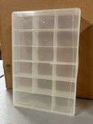 (3) clear divided tackle box-style containers
