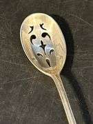 Antique T.S. Co. Sterling Olive Spoon…..19 grams
