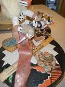 Vintage "Wolf" Kachina Doll signed by Kachada Montiel