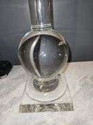 Regina Andrew Stowe Crystal Clear Linen Gold Buffet Lamp 6.5" square base x 33.5" h...18x11 shade...