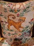 Wonderful vintage child's rocker with rush seat.