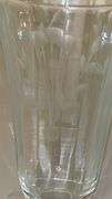 Set of 11 Etched Floral Parfait Glasses…..5-3/4” tall…..chipping (see pics)
