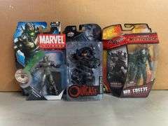 Marvel Universe ULTRON, Outcast Kyle Barnes and DC COMIC Multiverse Mr. Freeze action figures