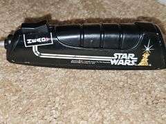 Star Wars Darth Vader Action Figure Carrying Case. (Empty) and R2-D2 radio controlled robot With remote. Untested