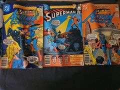Three Superman comic books. See all photos.
