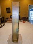 Gorgeous vintage hand-painted rectangular flower vase 6x2x12 in very good vintage condition...