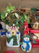 Tote of Christmas decor and box of Christmas glasses (missing Day 2 of 12 days of Christmas)…..see all pics
