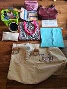 Travel bags, cosmetic bags, tote bags, travel alarm clocks and more.