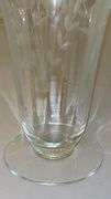 Set of 11 Etched Floral Parfait Glasses…..5-3/4” tall…..chipping (see pics)