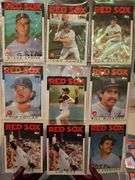 A grouping of baseball cards, mostly from the late 70s and early 80s. See all photos and additional info.