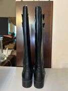 LIKE NEW Very nice pair of Etienne Aigner black leather E-Corliss-Black-Lass knee boots…..size 8-1/2M