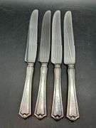 (4) Sterling Dinner Knives with Sterling handle and stainless blade……maker is not visible on back…..needs polished