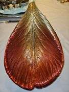 Stunning MICHAEL ARAM Enameled Aluminum Rose Petal Serving Bowl in Excellent Condition...
