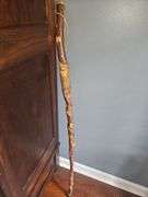 Twisted Vine Spiral Wooden Cane Walking Stick ~ 55"...