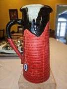 Incredible Large Early 20th Century Japanese Sumida Gawa 9.5" Pitcher/Vase in excellent vintage condition...