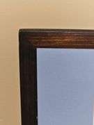 Signed pencil art of books and apple