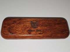 Two Sir Winston wood cigar boxes, cigar pen, and The Cigar Companion hardback book with dust cover.