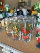 Tote of Christmas decor and box of Christmas glasses (missing Day 2 of 12 days of Christmas)…..see all pics