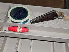 Tackle box and contents.