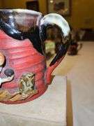 Incredible Early 20th Century Japanese Sumida Gawa 4" Mug in excellent vintage condition...