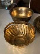 Selection of brass and brass-like home decor