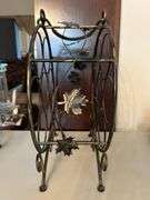 Unbranded Countertop Wine Bottle Rack with grape leaf side design…..13-1/2”D x 17-1/4” tall